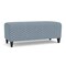 Lesro Siena Lounge Reception Loveseat Bench, Black, RS Rain Song Upholstery SN6001 - alternate 1